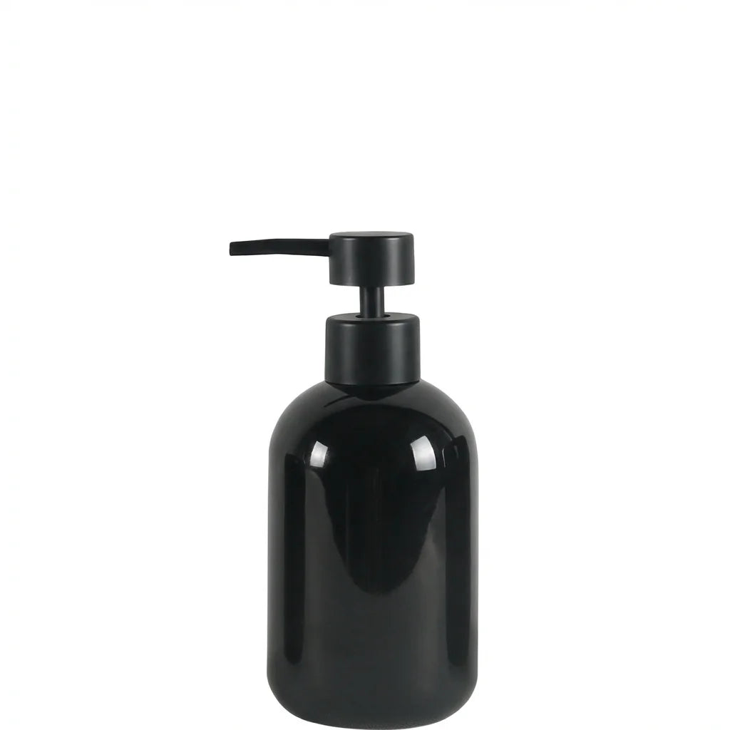 Glossy Black Ceramic Bathroom Bundle — 3-Piece Set | Ceramic-25-0650