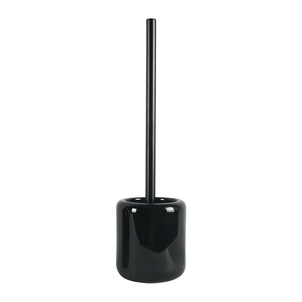 Glossy Black Ceramic Bathroom Bundle — 3-Piece Set | Ceramic-25-0650