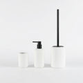 Matte White Ceramic Bathroom Bundle — 3-Piece Set | Ceramic-25-0640