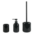 Glossy Black Ceramic Bathroom Bundle — 3-Piece Set | Ceramic-25-0650