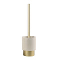 Gold & Sand Resin Toilet Brush Holder | Resin-25-06101