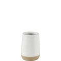 Two-Tone White & Beige Ceramic Tumbler (25-0644-TM)