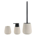 Ivory Matte Tapered Ceramic Bathroom Bundle — 3-Piece Set | Ceramic-25-0632