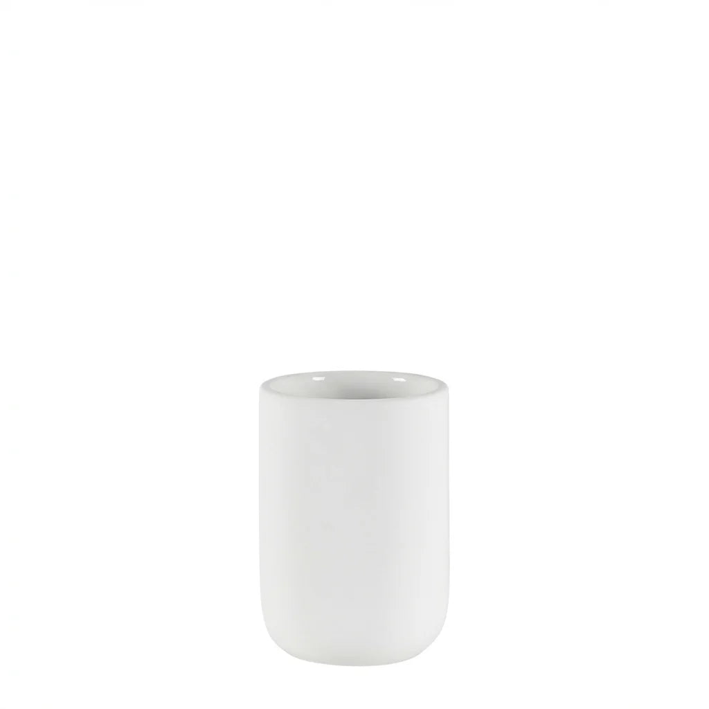 Matte White Ceramic Bathroom Bundle — 3-Piece Set | Ceramic-25-0640