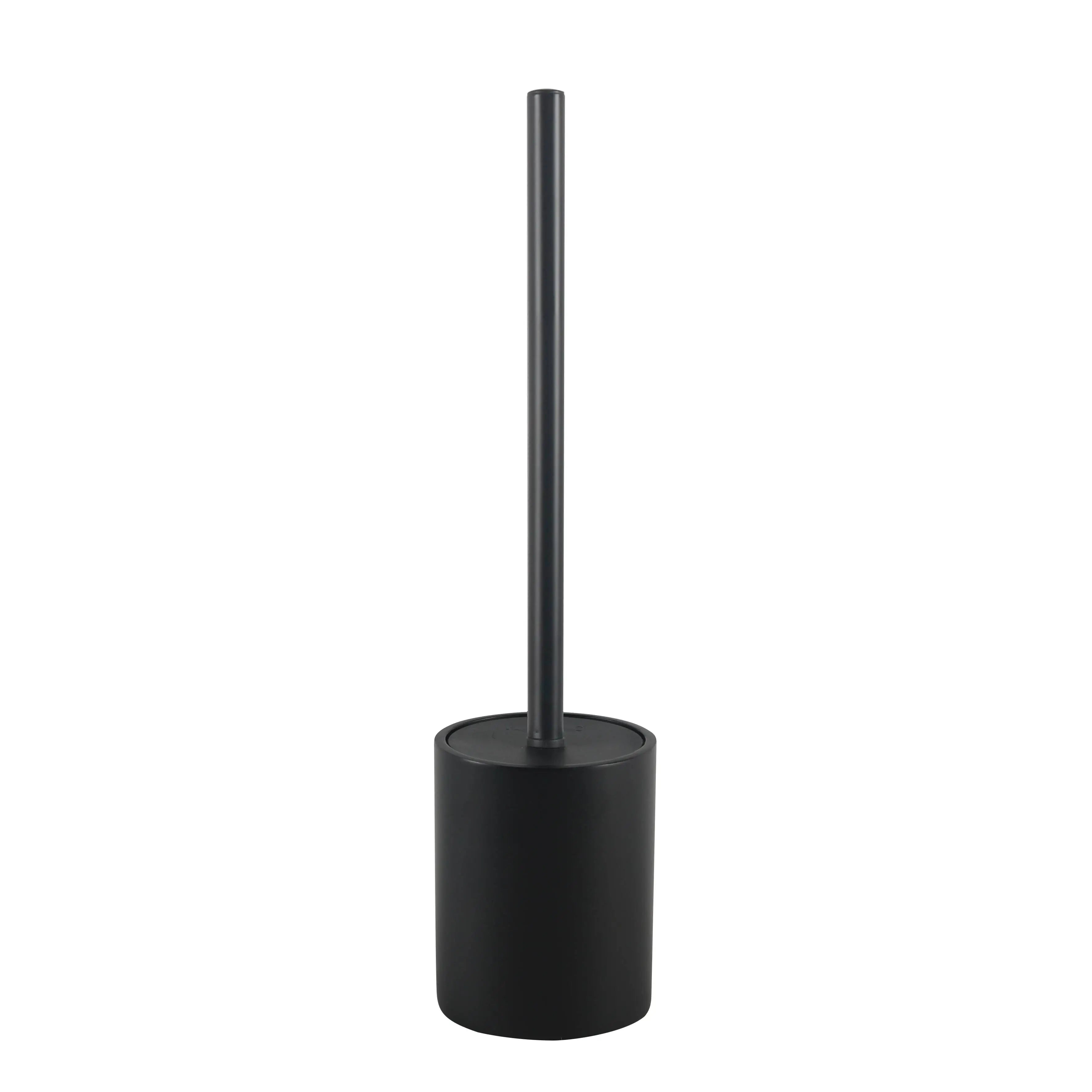 Matte Black Resin Bathroom Accessories Bundle — 4-Piece Set with Tray | Resin-25-0697