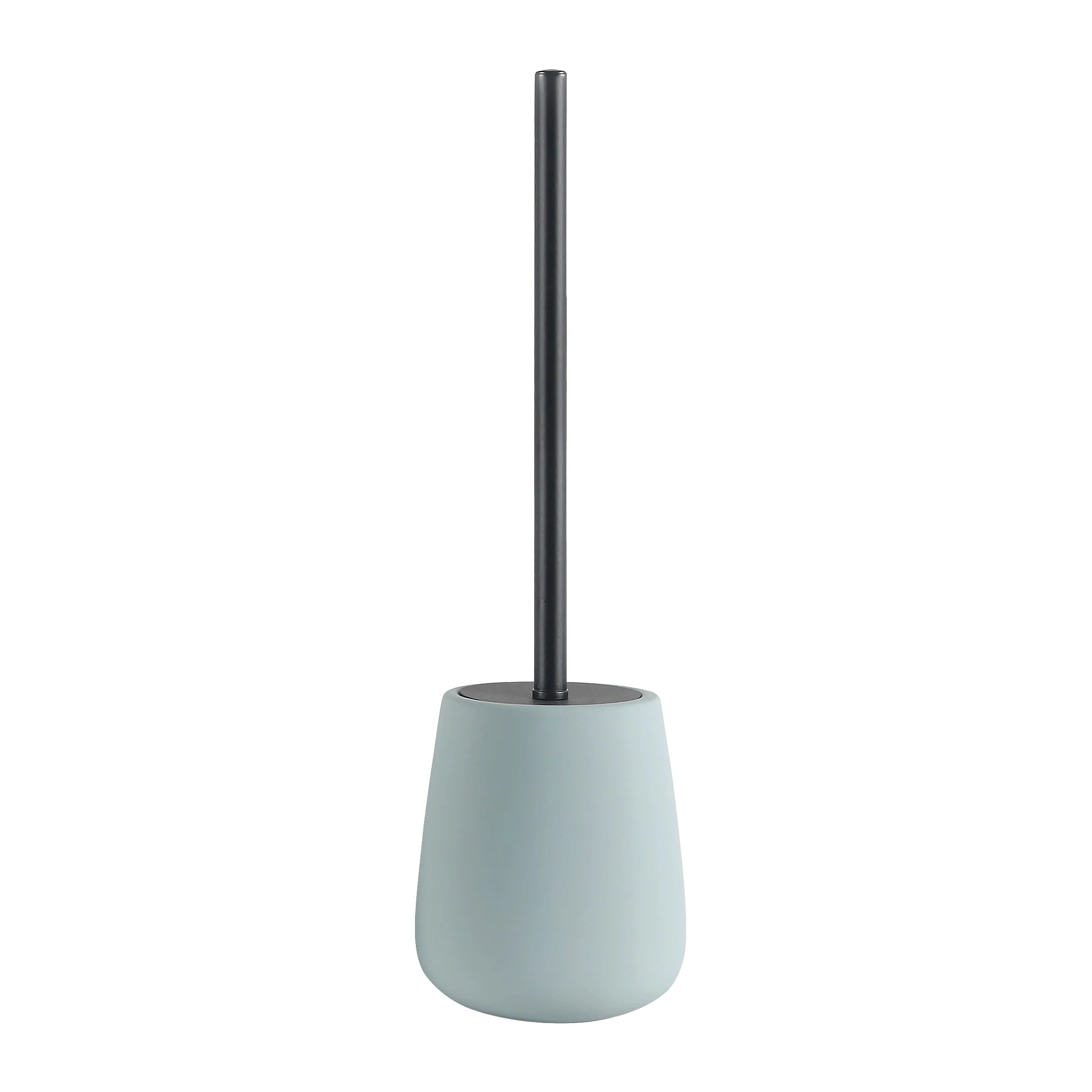 Sage Blue Matte Tapered Ceramic Toilet Brush Holder | Ceramic-25-0629