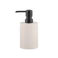 Cream Resin Lotion Dispenser with Black Pump | Resin-25-0696-LP