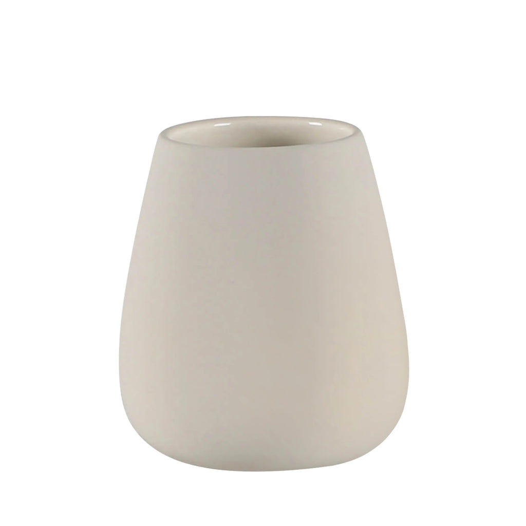 Ivory Matte Tapered Ceramic Bathroom Bundle — 3-Piece Set | Ceramic-25-0632