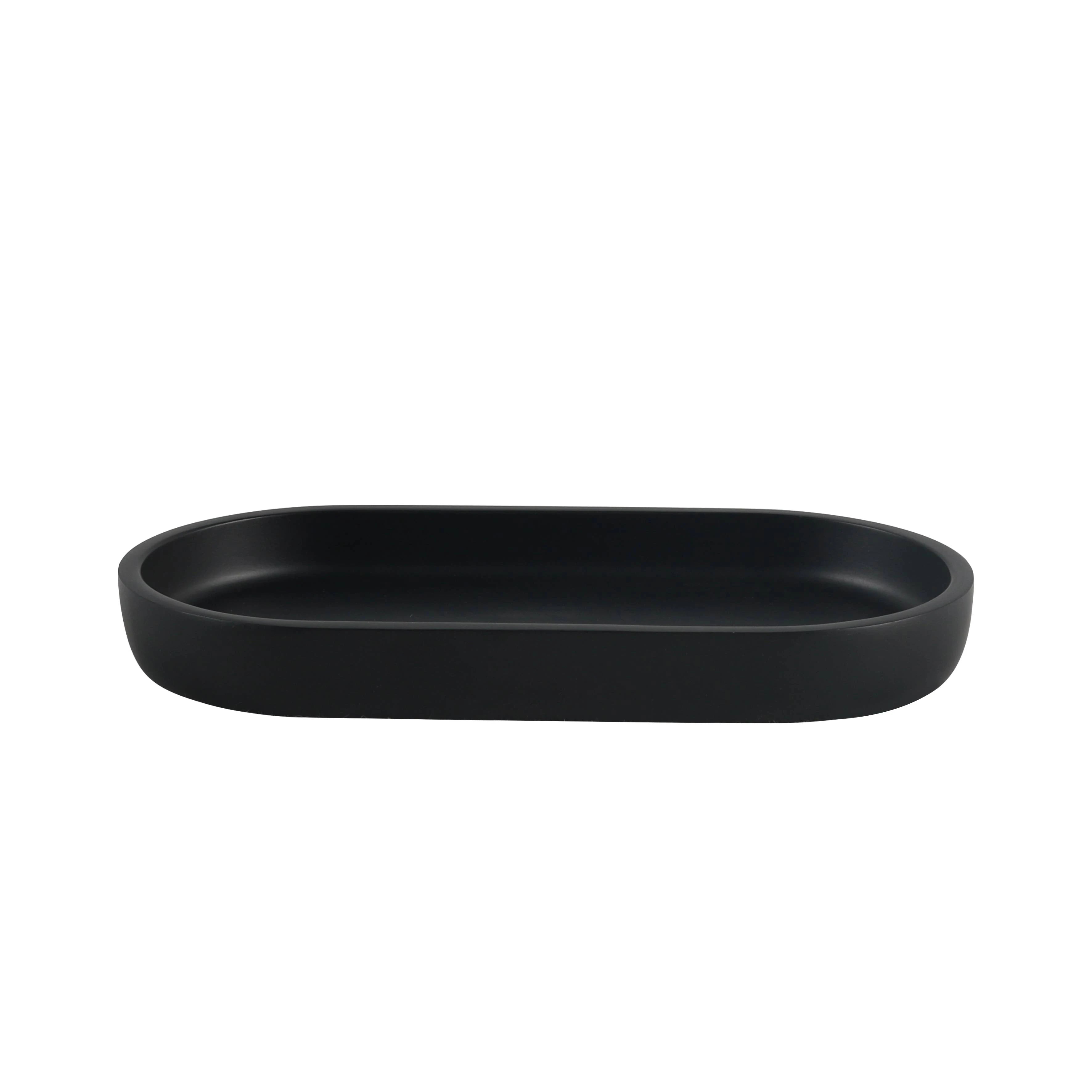Matte Black Resin Bathroom Tray | Resin-25-0697-TRAY